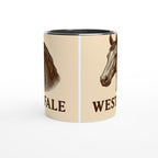 Westfale Pferd Line Art – Warmblut Illustration für Pferdeliebhaber – Edles Westfalen Reitsport Design