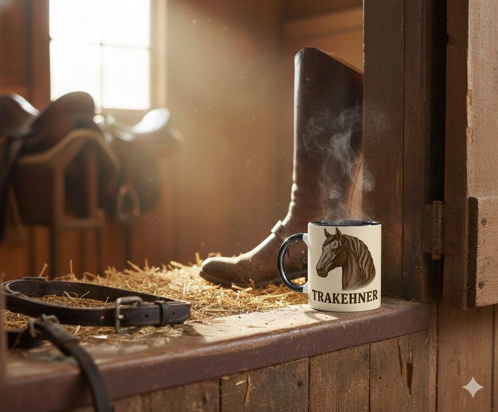 Arabisches Pferd – Arabian Horse Line Art für Pferdeliebhaber & Reitsport-Fans – Edle Vintage-Illustration