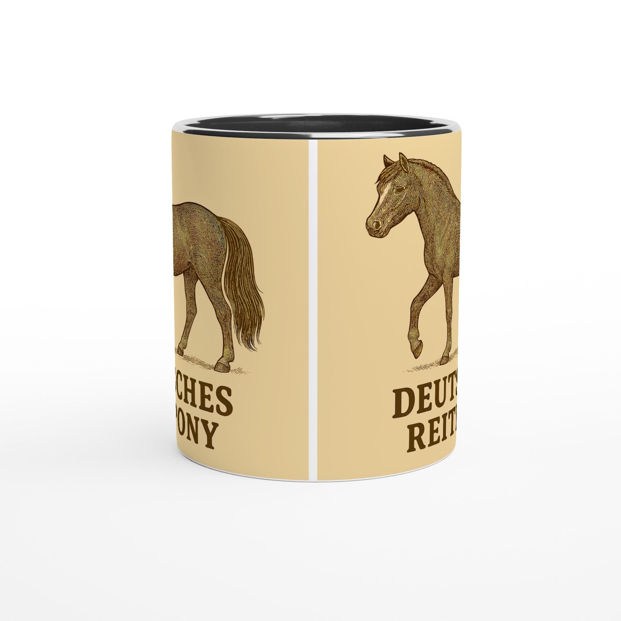 Deutsches Pony – Liebevolles Pony Motiv | Reitpony Artwork | Pferde Illustration | Geschenk für Ponyfans und junge Reiter