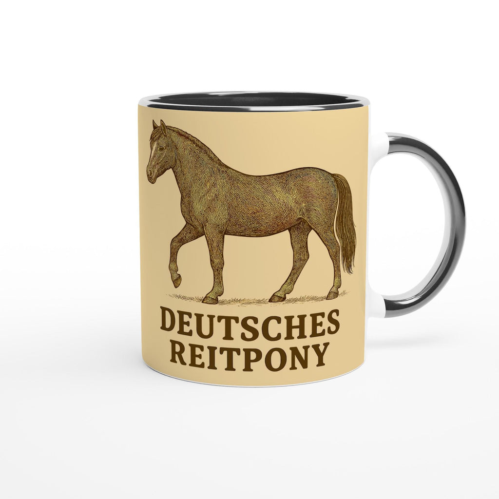 Deutsches Pony – Liebevolles Pony Motiv | Reitpony Artwork | Pferde Illustration | Geschenk für Ponyfans und junge Reiter
