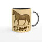Deutsches Pony – Liebevolles Pony Motiv | Reitpony Artwork | Pferde Illustration | Geschenk für Ponyfans und junge Reiter