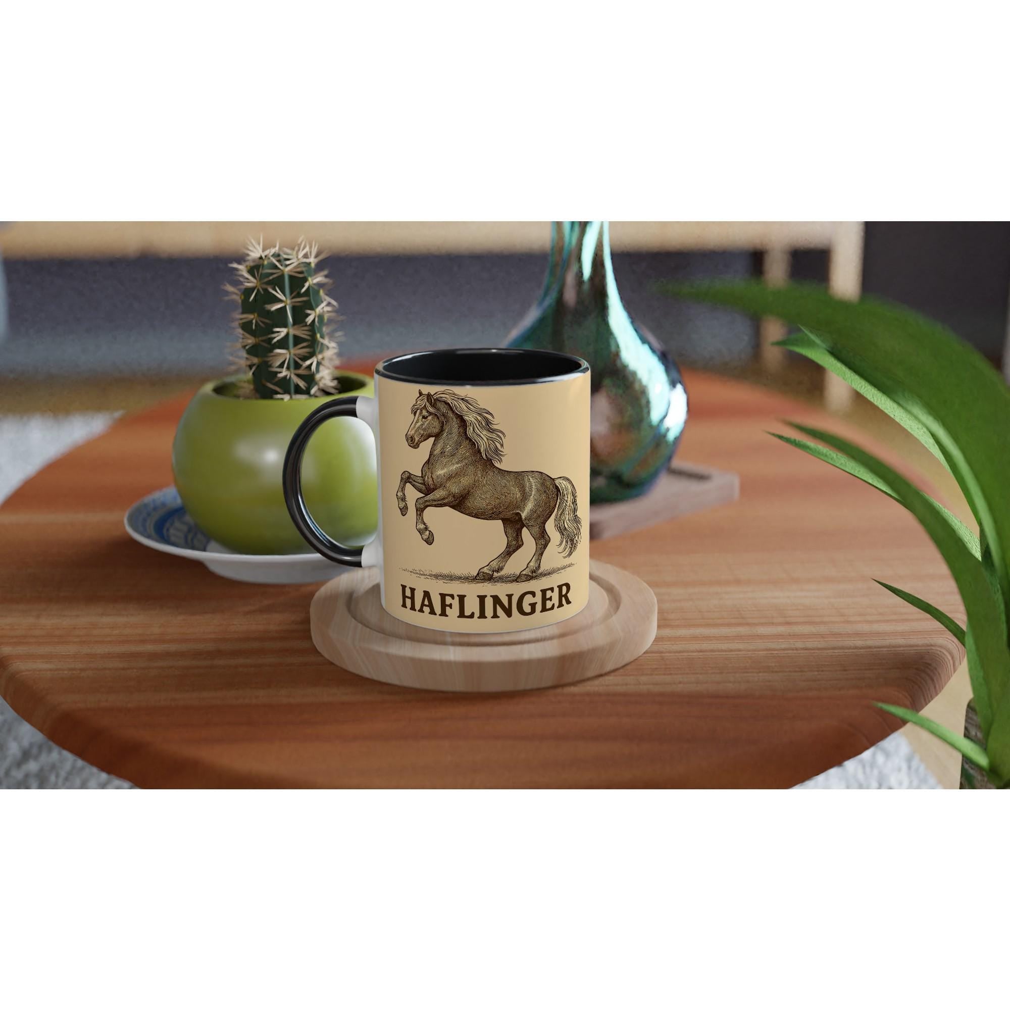 Haflinger – Herzvolles Alpenpferd Motiv | Haflinger Horse Artwork | Golden Horse Illustration | Geschenk für Pferdeliebhaber