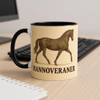 Hannoveraner Pferd Line Art – Hanoverian Horse Illustration für Pferdeliebhaber – Edles Warmblut Design