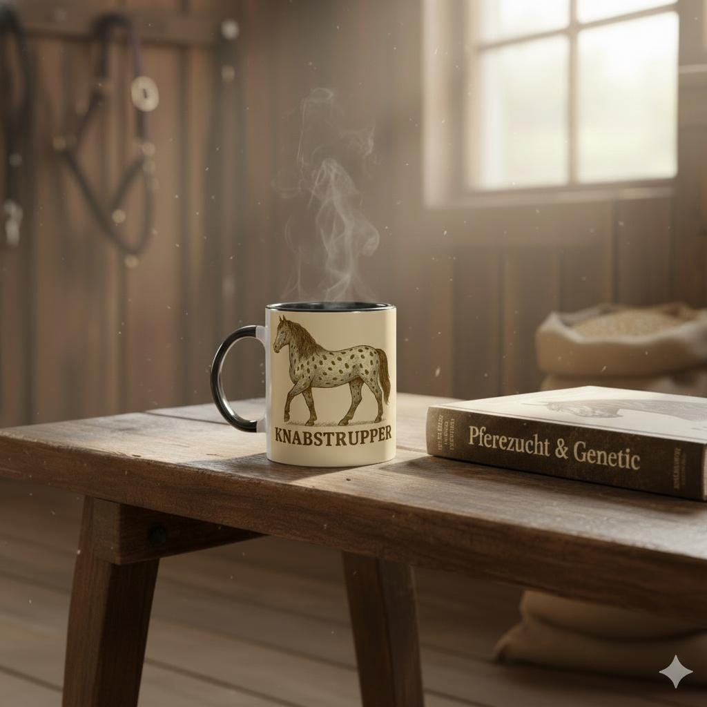 Knabstrupper – Geflecktes Pferdemotiv | Spotted Horse Artwork | Dänische Pferde Illustration | Geschenk für Pferdeliebhaber