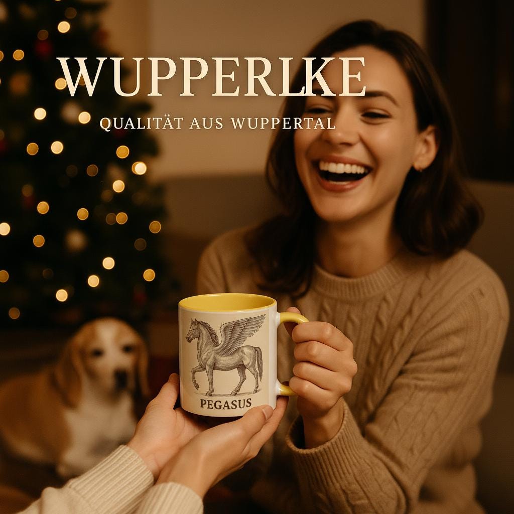 Pegasus – Mystisches Geflügeltes Pferd Motiv | Mythologisches Fantasy Artwork | Elegante Pegasus Illustration | Geschenk für Pferdefans