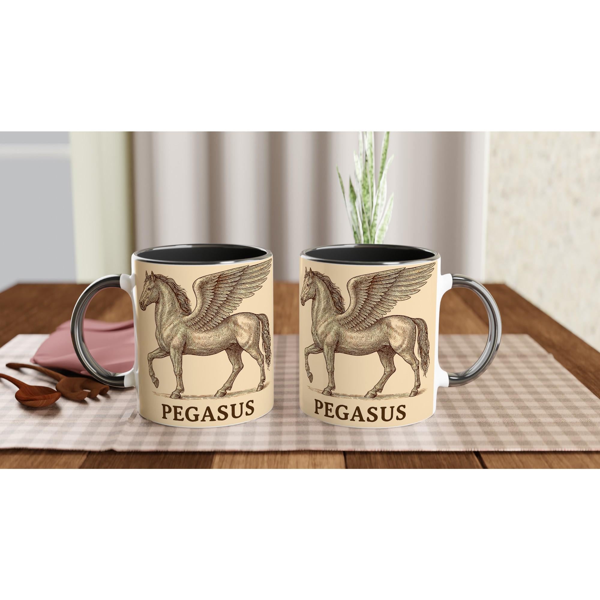 Pegasus – Mystisches Geflügeltes Pferd Motiv | Mythologisches Fantasy Artwork | Elegante Pegasus Illustration | Geschenk für Pferdefans