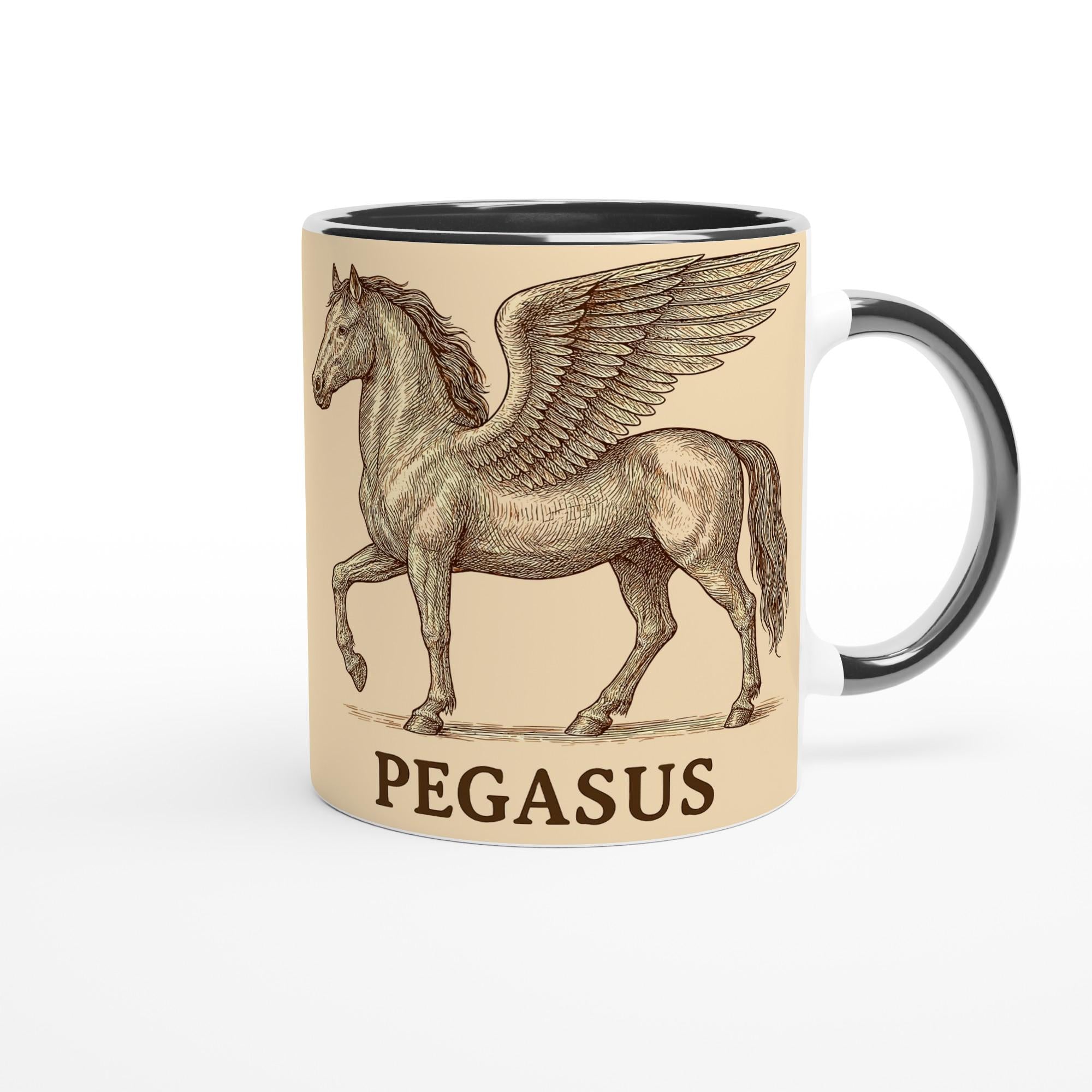 Pegasus – Mystisches Geflügeltes Pferd Motiv | Mythologisches Fantasy Artwork | Elegante Pegasus Illustration | Geschenk für Pferdefans