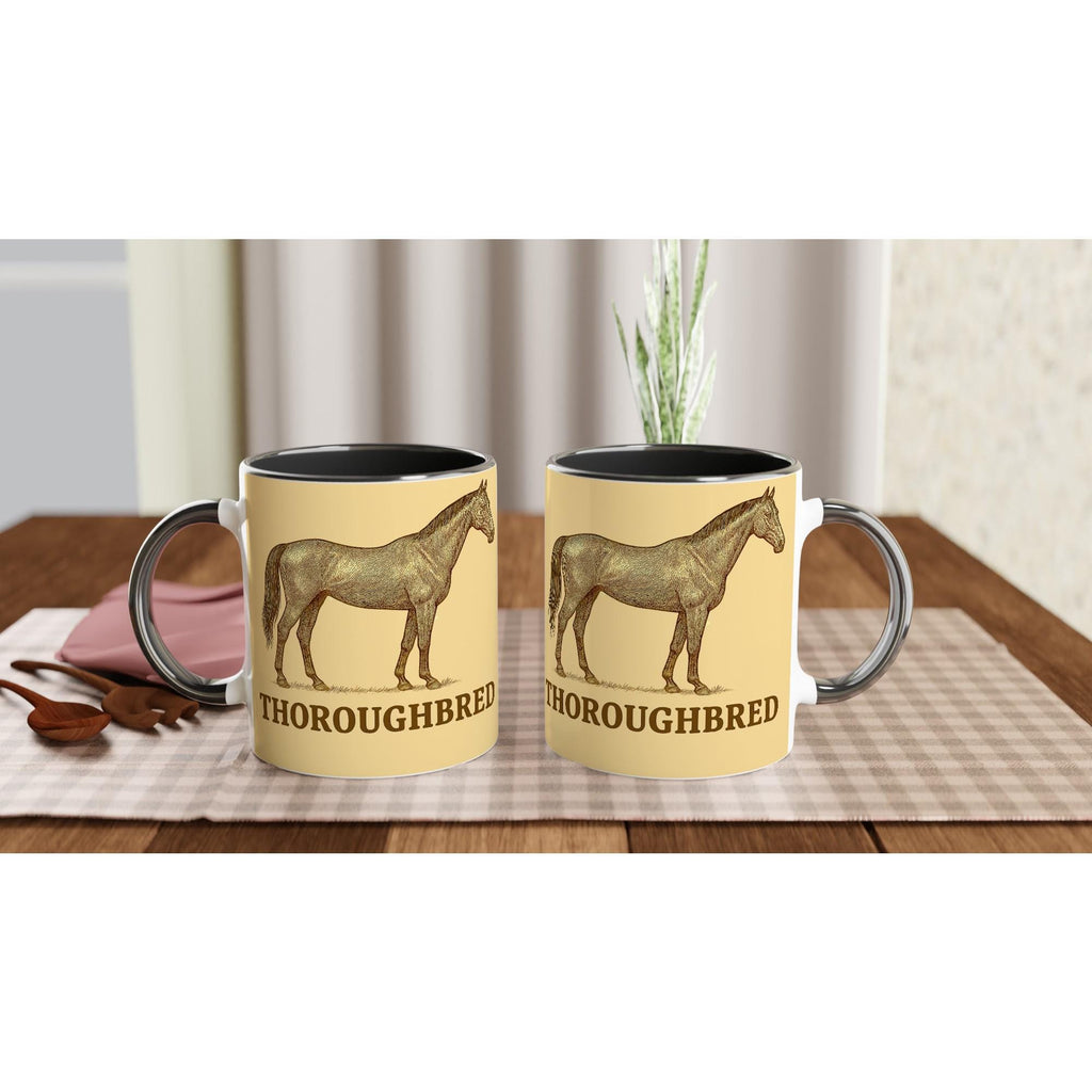 Thoroughbred – Elegantes Englisches Vollblut Motiv | Racehorse Artwork | Athletische Pferde-Illustration | Geschenk für Pferdeliebhaber