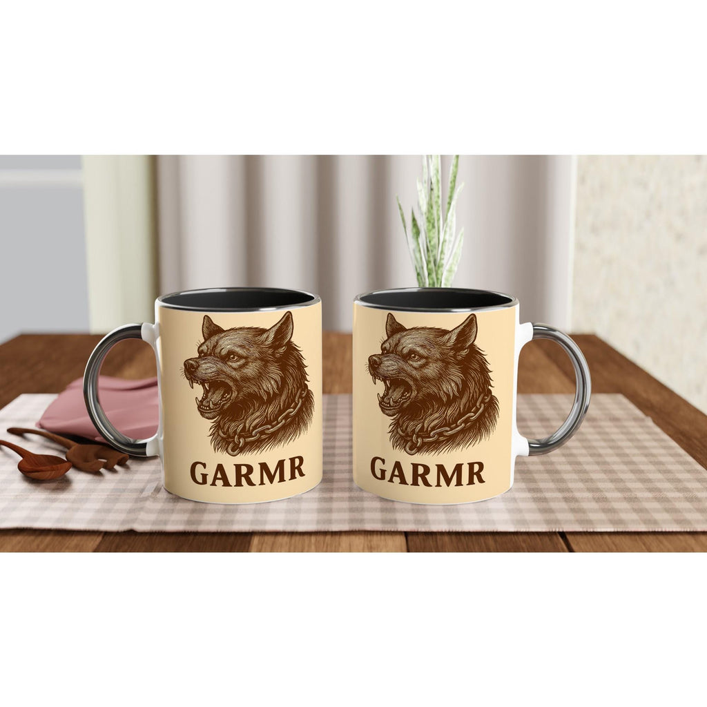 Garmr – Nordischer Unterweltwächter | Norse Mythology Artwork | Dunkles Wolf-Motiv | Mythologische Silhouette für Fantasyfans