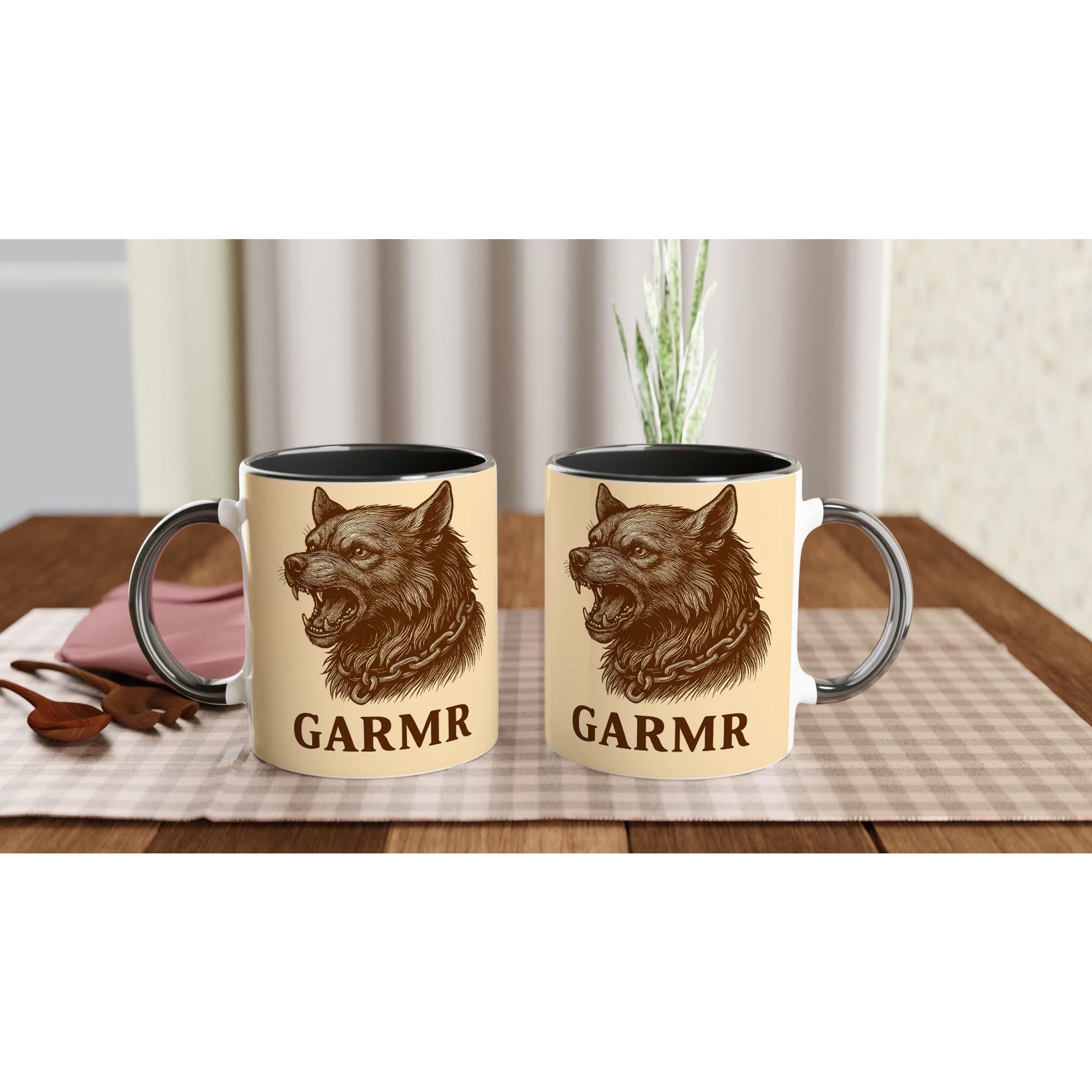 Garmr – Nordischer Unterweltwächter | Norse Mythology Artwork | Dunkles Wolf-Motiv | Mythologische Silhouette für Fantasyfans