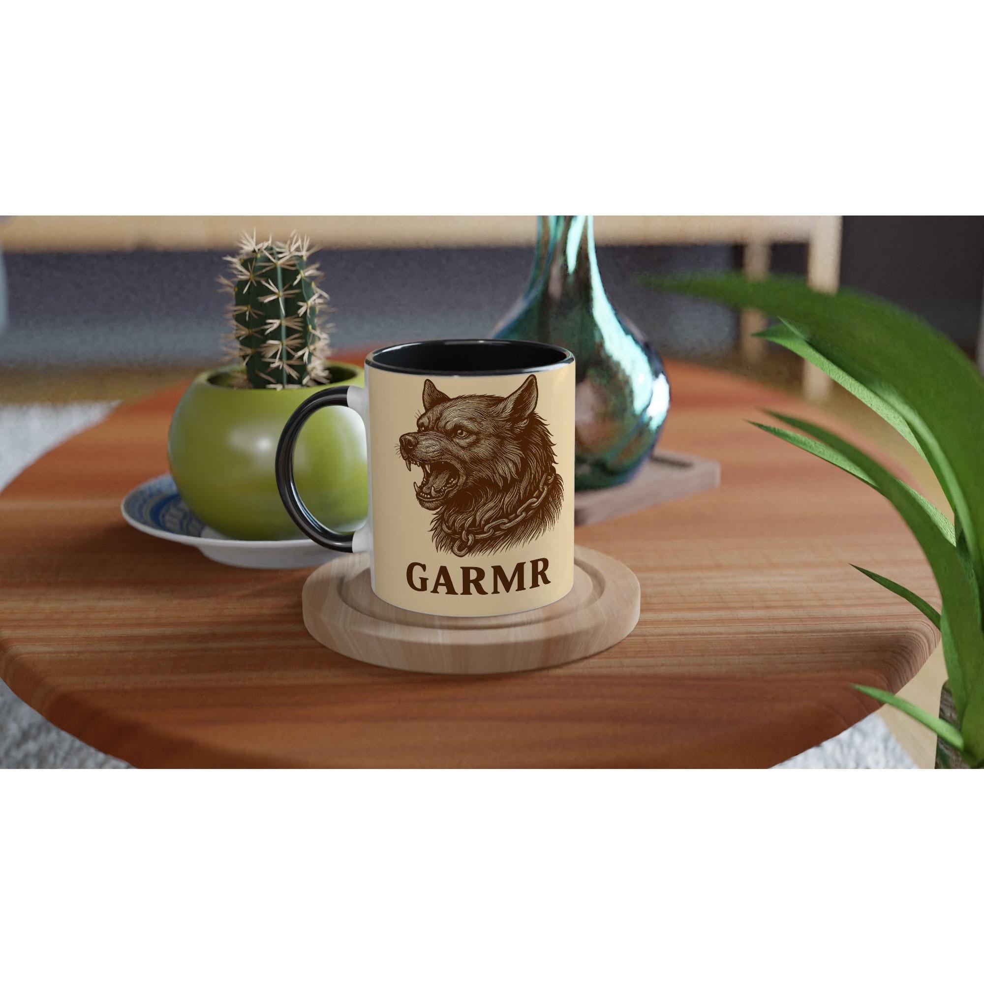 Garmr – Nordischer Unterweltwächter | Norse Mythology Artwork | Dunkles Wolf-Motiv | Mythologische Silhouette für Fantasyfans