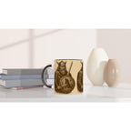 Krieger – Nordische Warrior Silhouette | Mythologische Kämpfer-Illustration | Minimalistisches Fantasy Artwork