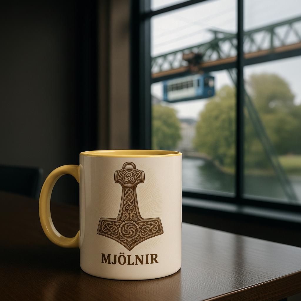 Mjölnir – Thors Hammer Motiv | Nordische Mythologie Illustration | Viking Symbol Artwork | Kraft & Schutz Zeichen