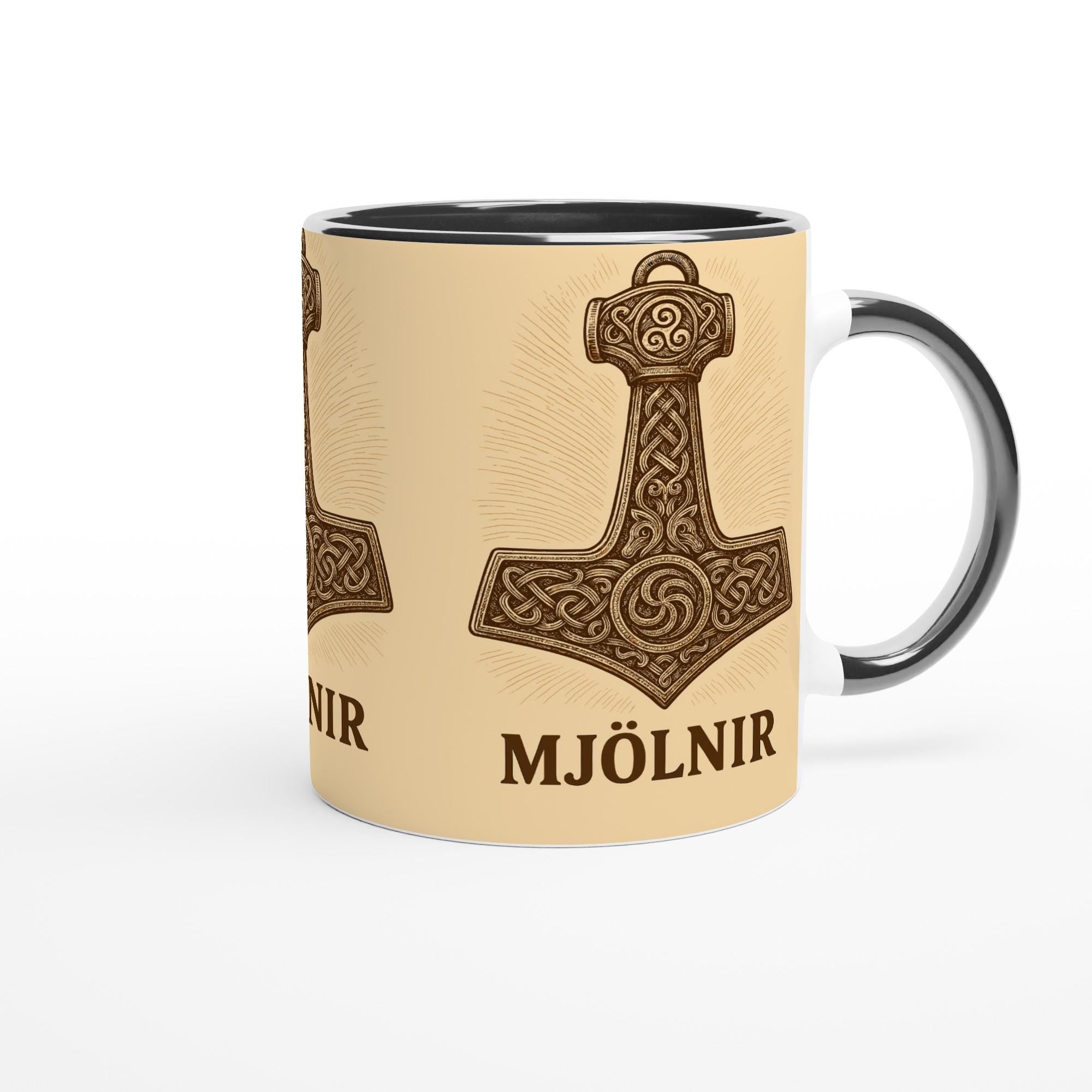 Mjölnir – Thors Hammer Motiv | Nordische Mythologie Illustration | Viking Symbol Artwork | Kraft & Schutz Zeichen