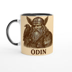 Odin mit wolf – Nordische Mythologie Illustration | Odin Artwork | Viking & Norse God Motiv | Mystisches Nordic Design