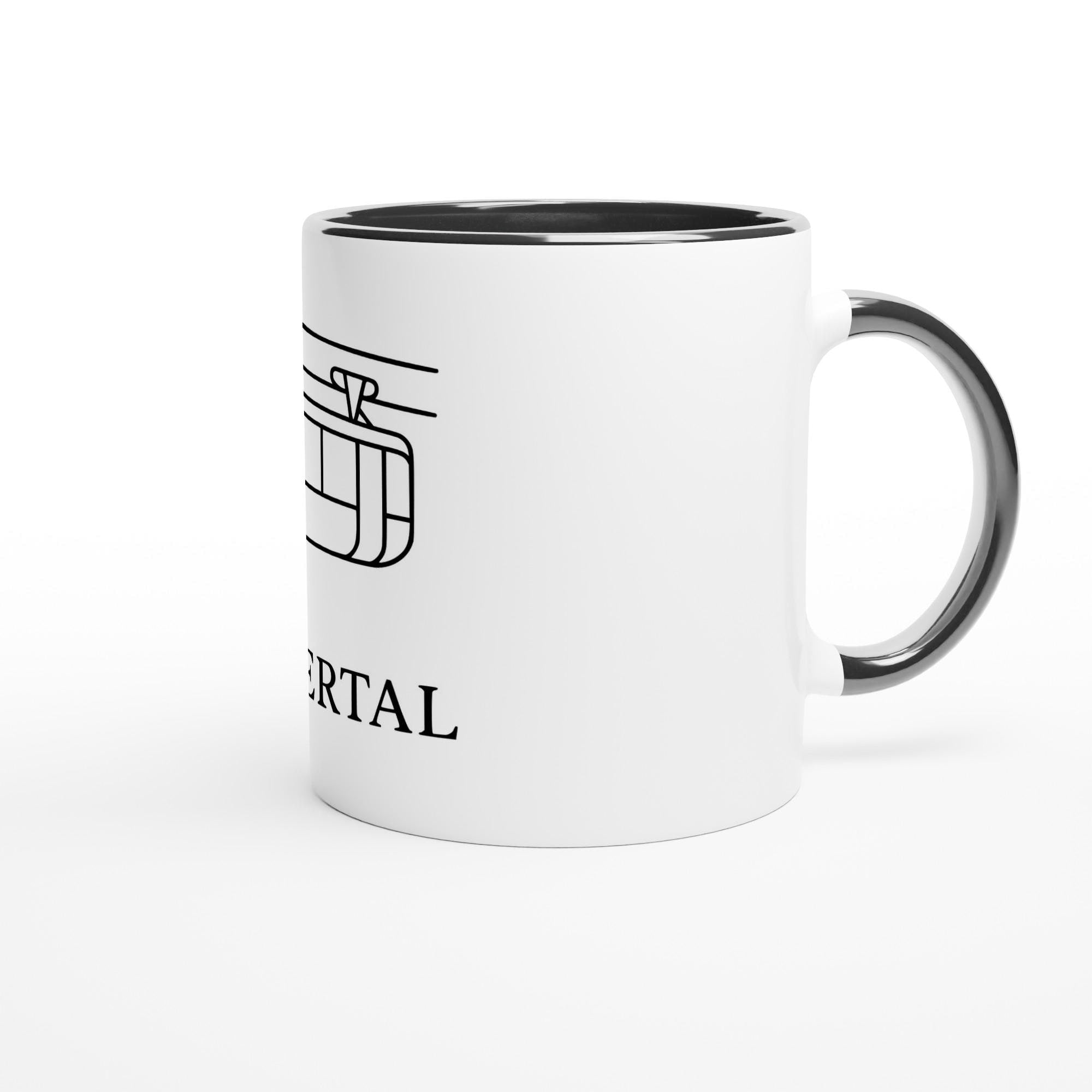 Wuppertal Schwebebahn Tasse – Minimal Line Art – Modernes Schwarz-Weiß Design – Wuppertal Geschenk – Architektur Tasse – Stadt Tasse