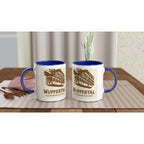 Wuppertal Schwebebahn Tasse – Vintage Retro Illustration – Suspension Railway – Nostalgie Geschenk – Wuppertal Souvenir – Retro Mug