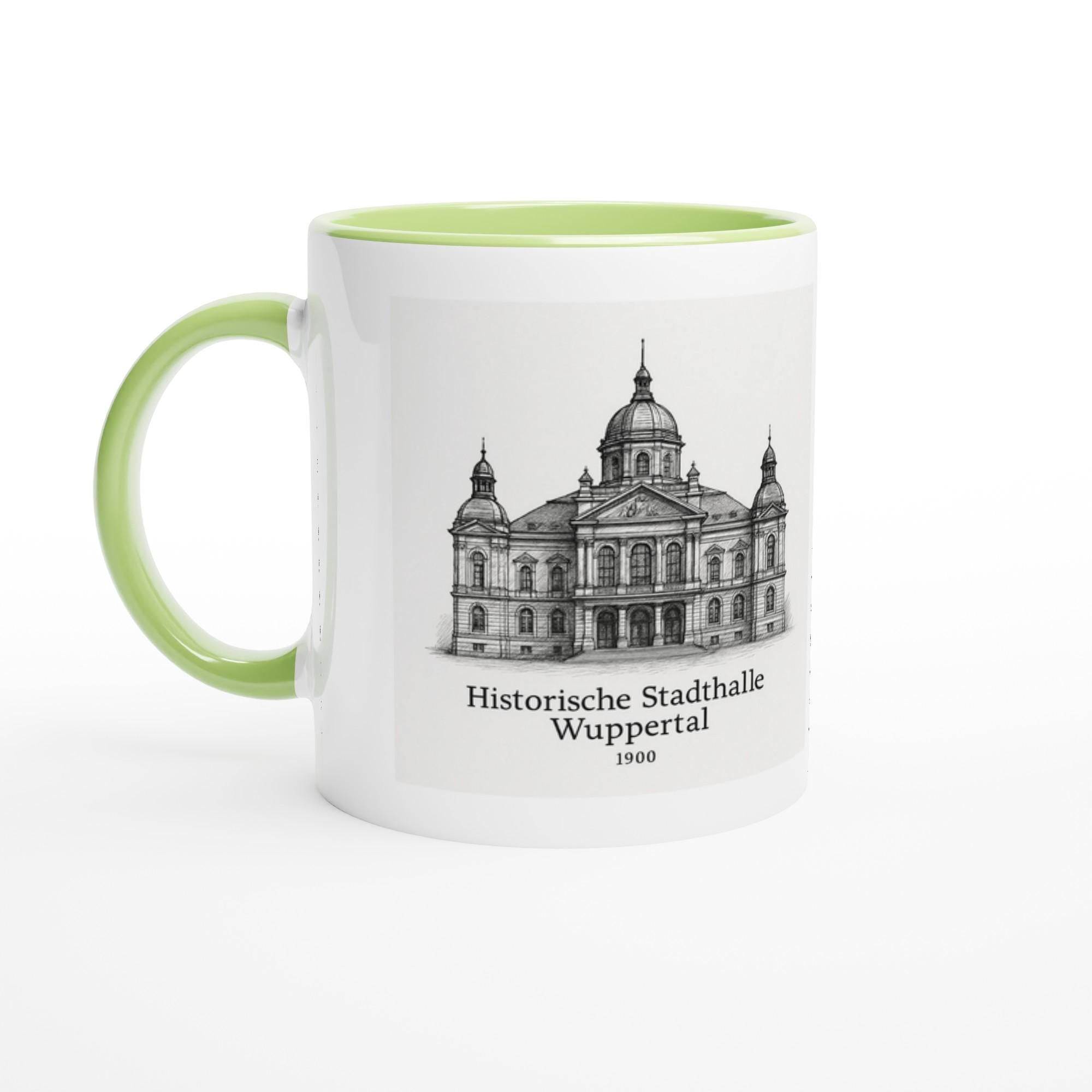 Wuppertal Stadthalle Tasse – Historische Architektur – Vintage Sketch Illustration – Wuppertal Geschenk – Kultur Tasse –Deutschland Souvenir