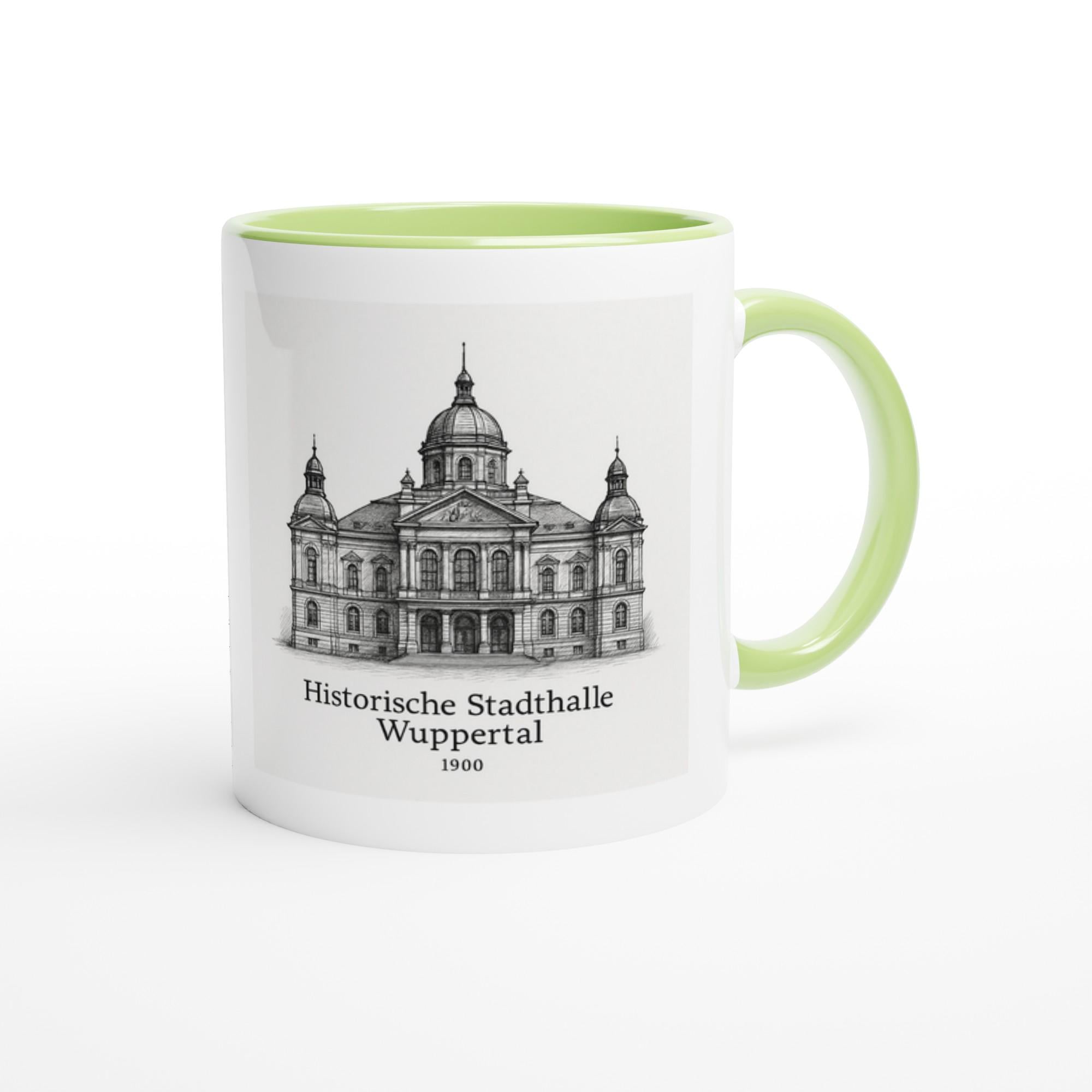Wuppertal Stadthalle Tasse – Historische Architektur – Vintage Sketch Illustration – Wuppertal Geschenk – Kultur Tasse –Deutschland Souvenir