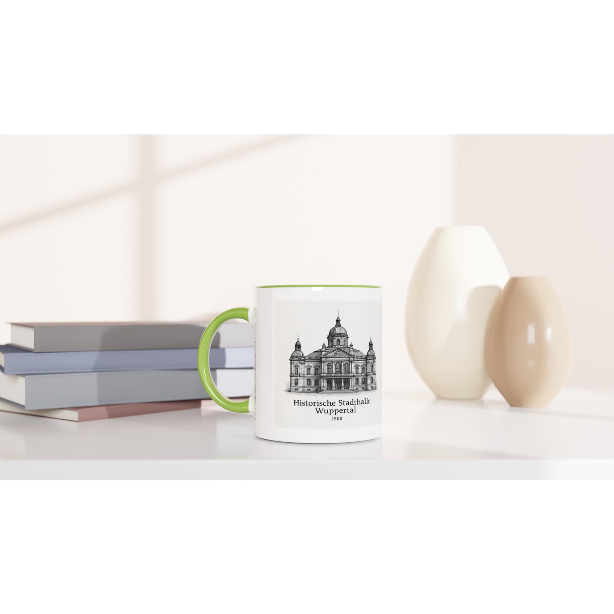 Wuppertal Stadthalle Tasse – Historische Architektur – Vintage Sketch Illustration – Wuppertal Geschenk – Kultur Tasse –Deutschland Souvenir