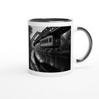 Wuppertal Schwebebahn Tasse – Monochrome Fotokunst – Schwarz-Weiß Architektur – Wuppertal Geschenk – Bahn Nostalgie – Stadt Souvenir