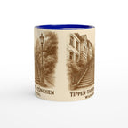 Tippen-Tappen-Tönchen Tasse – Wuppertal Treppe – Sepia Vintage Illustration – Wuppertal Geschenk – Städte Tasse – Architektur Mug