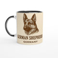 German Shepherd Tasse – Vintage Sepia Hunde Portrait – Deutscher Schäferhund Geschenk – Dog Lover Mug – Haustier Illustration Retro