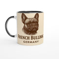 French Bulldog Tasse – Vintage Sepia Hundeporträt – Französische Bulldogge Geschenk – Dog Lover Mug – Haustier Tasse – Rasseportrait