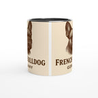 French Bulldog Tasse – Vintage Sepia Hundeporträt – Französische Bulldogge Geschenk – Dog Lover Mug – Haustier Tasse – Rasseportrait