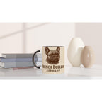 French Bulldog Tasse – Vintage Sepia Hundeporträt – Französische Bulldogge Geschenk – Dog Lover Mug – Haustier Tasse – Rasseportrait