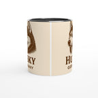 Husky Tasse – Sepia Vintage Dog Portrait – Siberian Husky Geschenk – Hunde Liebhaber Becher – Rasseportrait – Haustier Tasse