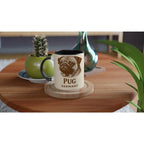 Mops Tasse – Vintage Sepia Hundeporträt – Pug Germany – Edle Hunde Tasse – Geschenk für Mops Besitzer – Haustier Portrait Kaffeebecher