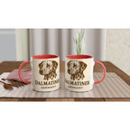 Dalmatiner Tasse – Sepia Vintage Hundeportrait – Dalmatiner Geschenk – Hundeliebhaber Becher – Rasseportrait Germany – Dog Mug