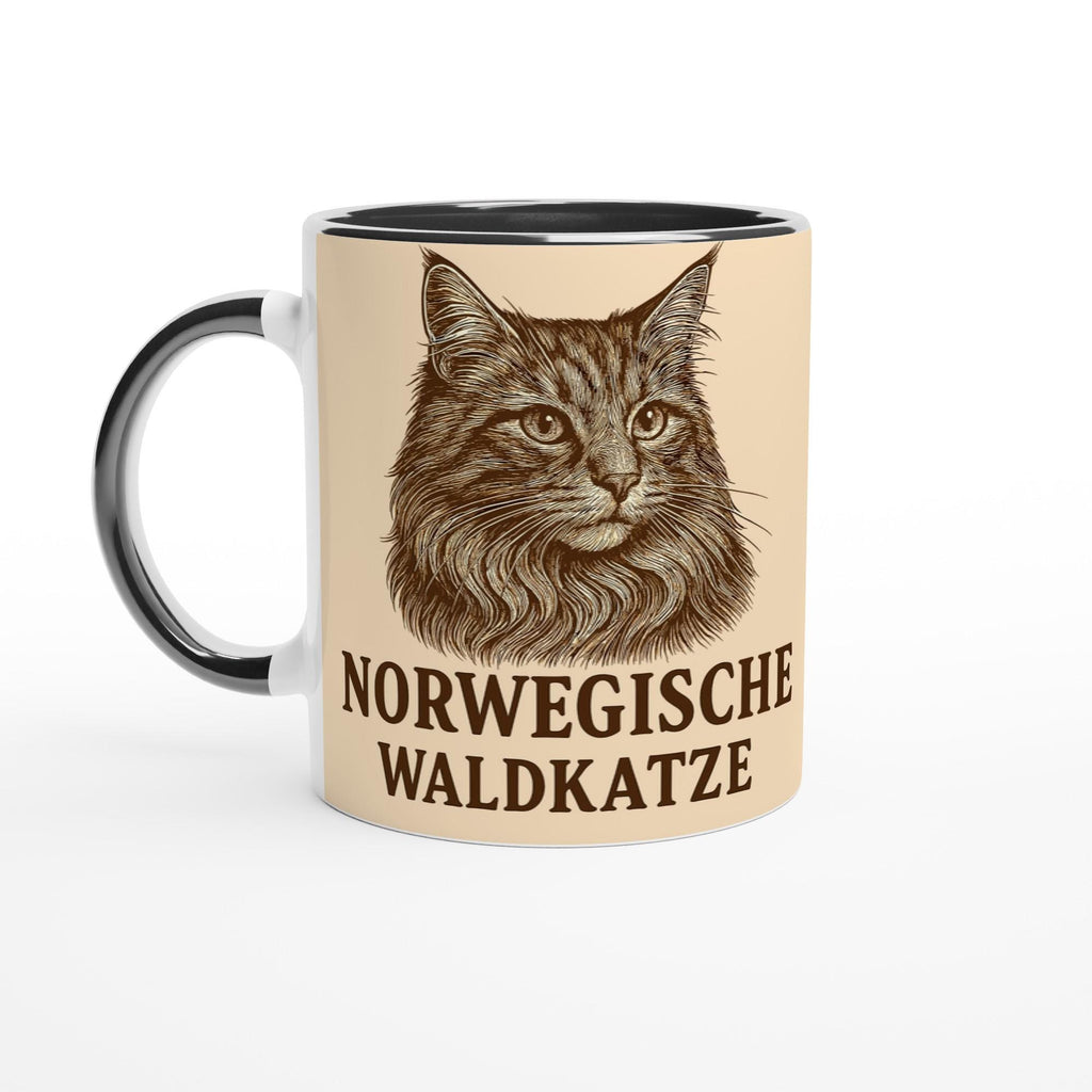 Norwegische Waldkatze Tasse für Katzenliebhaber – Nordic Forest Cat Mug für echte Waldkatzen-Fans & Tierfreunde