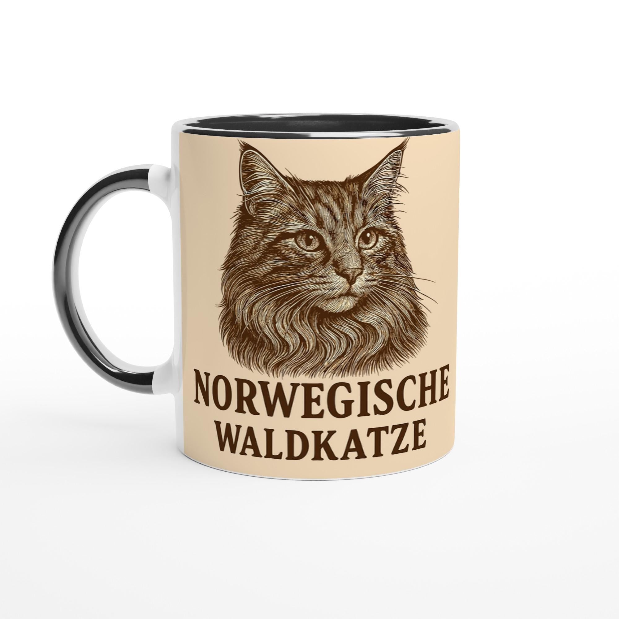 Norwegische Waldkatze Tasse für Katzenliebhaber – Nordic Forest Cat Mug für echte Waldkatzen-Fans & Tierfreunde