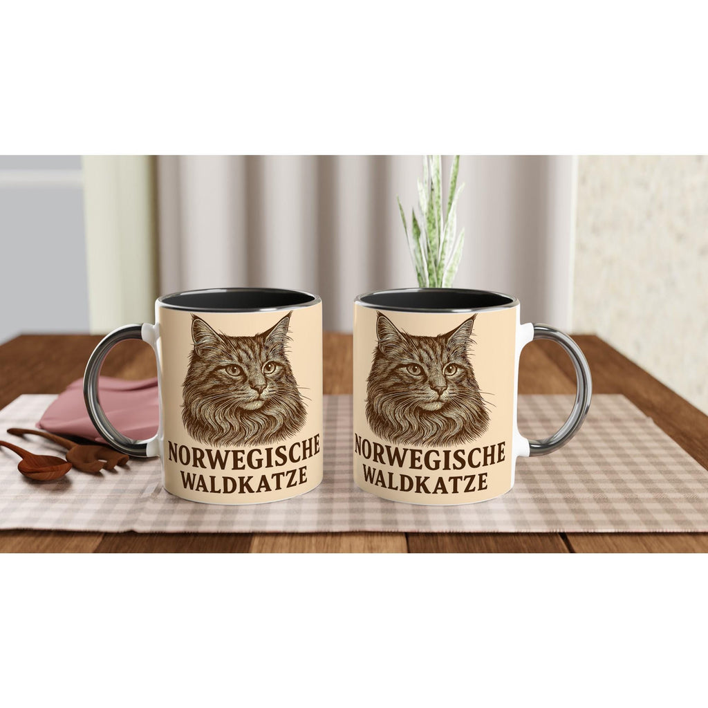 Norwegische Waldkatze Tasse für Katzenliebhaber – Nordic Forest Cat Mug für echte Waldkatzen-Fans & Tierfreunde