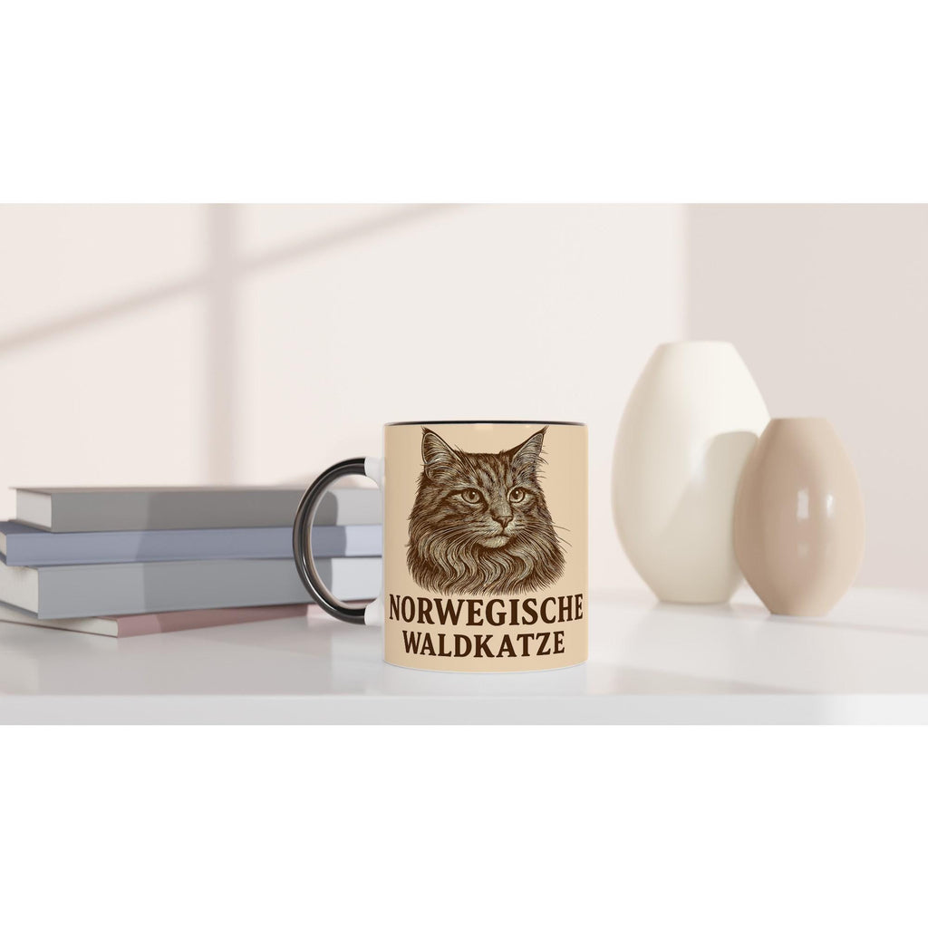 Norwegische Waldkatze Tasse für Katzenliebhaber – Nordic Forest Cat Mug für echte Waldkatzen-Fans & Tierfreunde