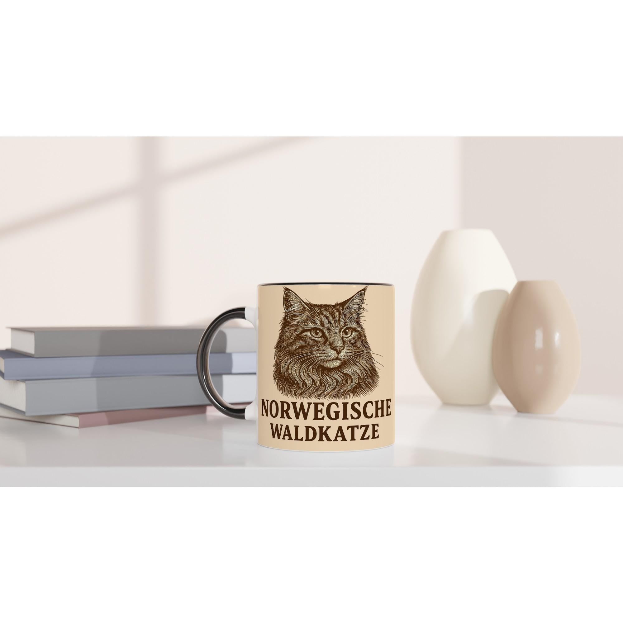 Norwegische Waldkatze Tasse für Katzenliebhaber – Nordic Forest Cat Mug für echte Waldkatzen-Fans & Tierfreunde