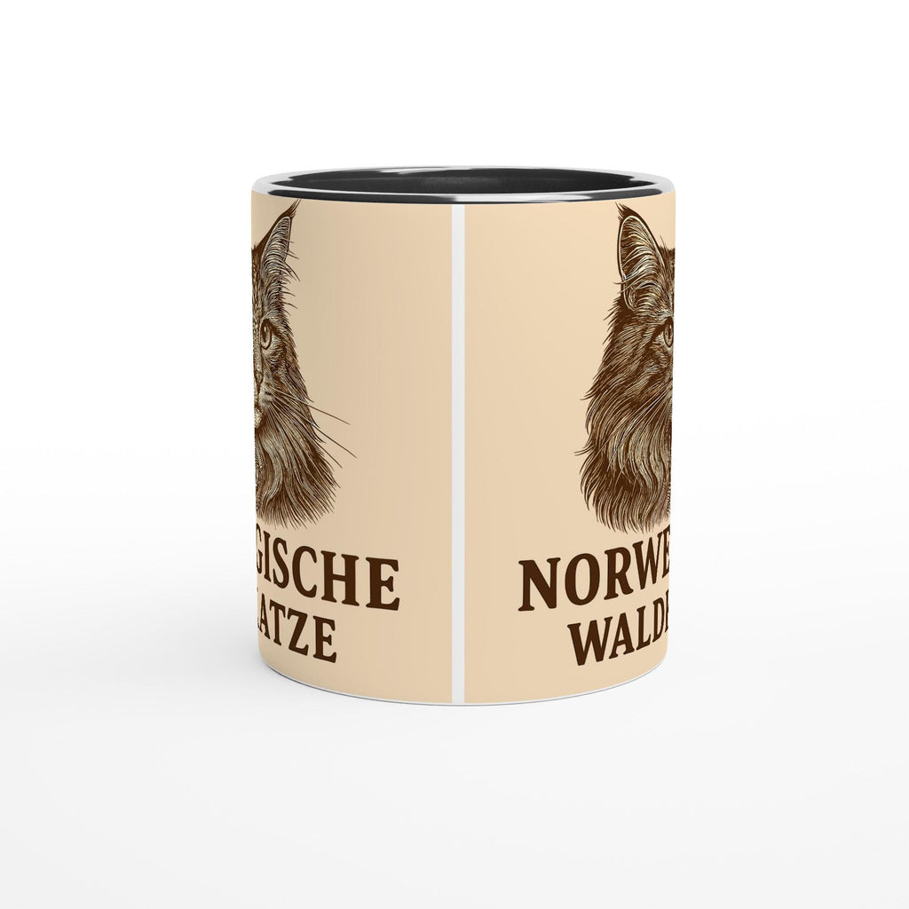 Norwegische Waldkatze Tasse für Katzenliebhaber – Nordic Forest Cat Mug für echte Waldkatzen-Fans & Tierfreunde