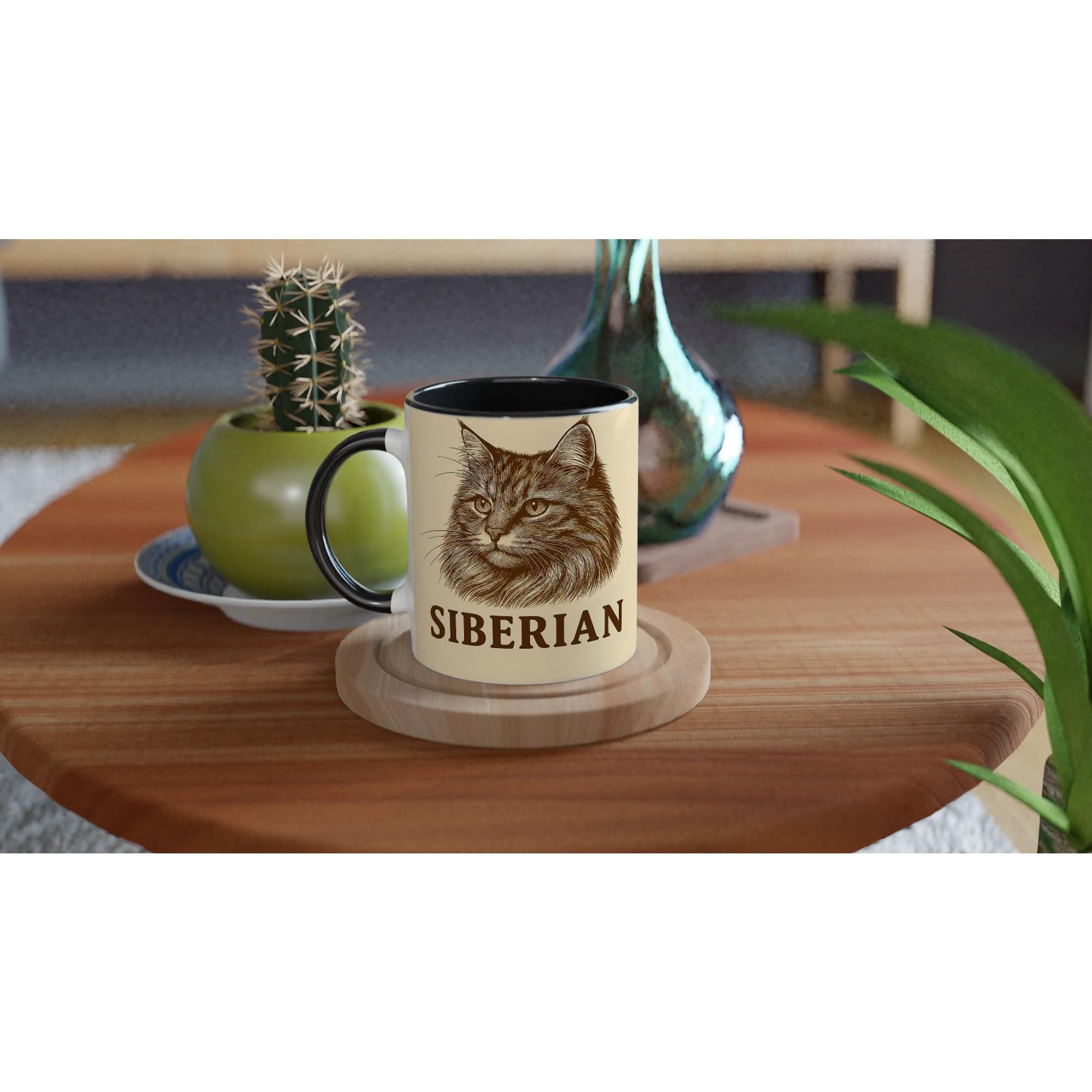Sibirische Katze Tasse für Katzenliebhaber – Siberian Cat Mug für echte Waldkatzen-Fans & Tierfreunde