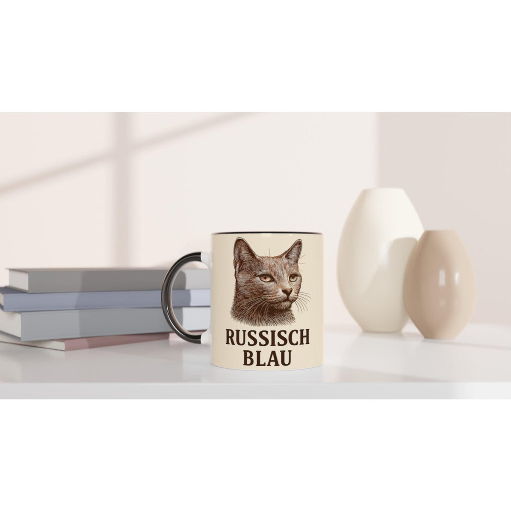 Russisch Blau Tasse für Katzenliebhaber – Russian Blue Cat Mug für echte Edelkatzen-Fans & Tierfreunde