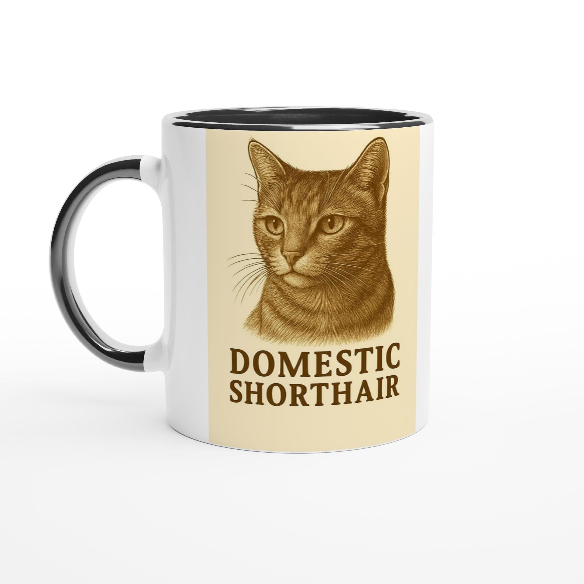 Domestic Shorthair Tasse für Katzenliebhaber – Kurzhaar Hauskatzen Mug für echte Stubentiger-Fans & Tierfreunde