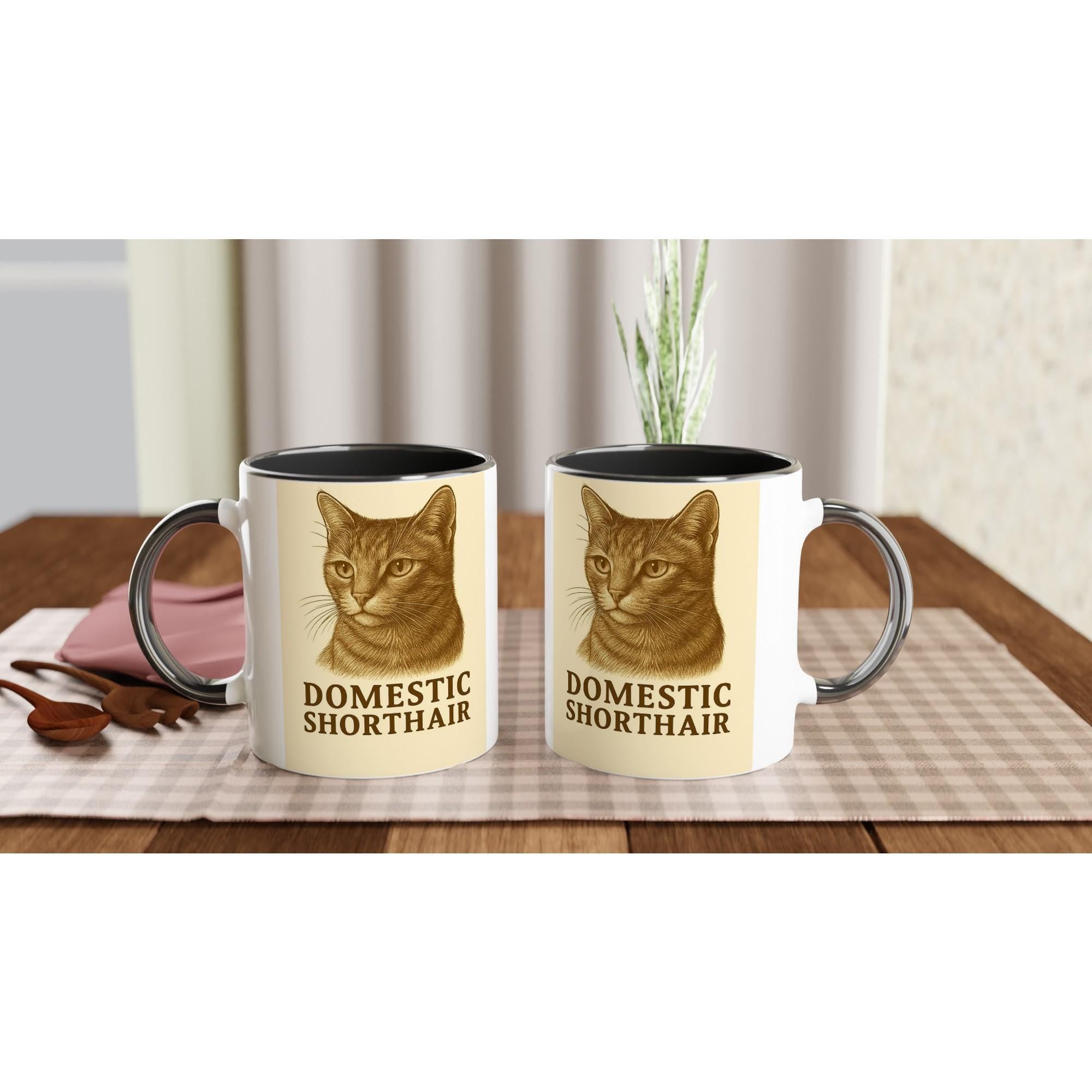 Domestic Shorthair Tasse für Katzenliebhaber – Kurzhaar Hauskatzen Mug für echte Stubentiger-Fans & Tierfreunde