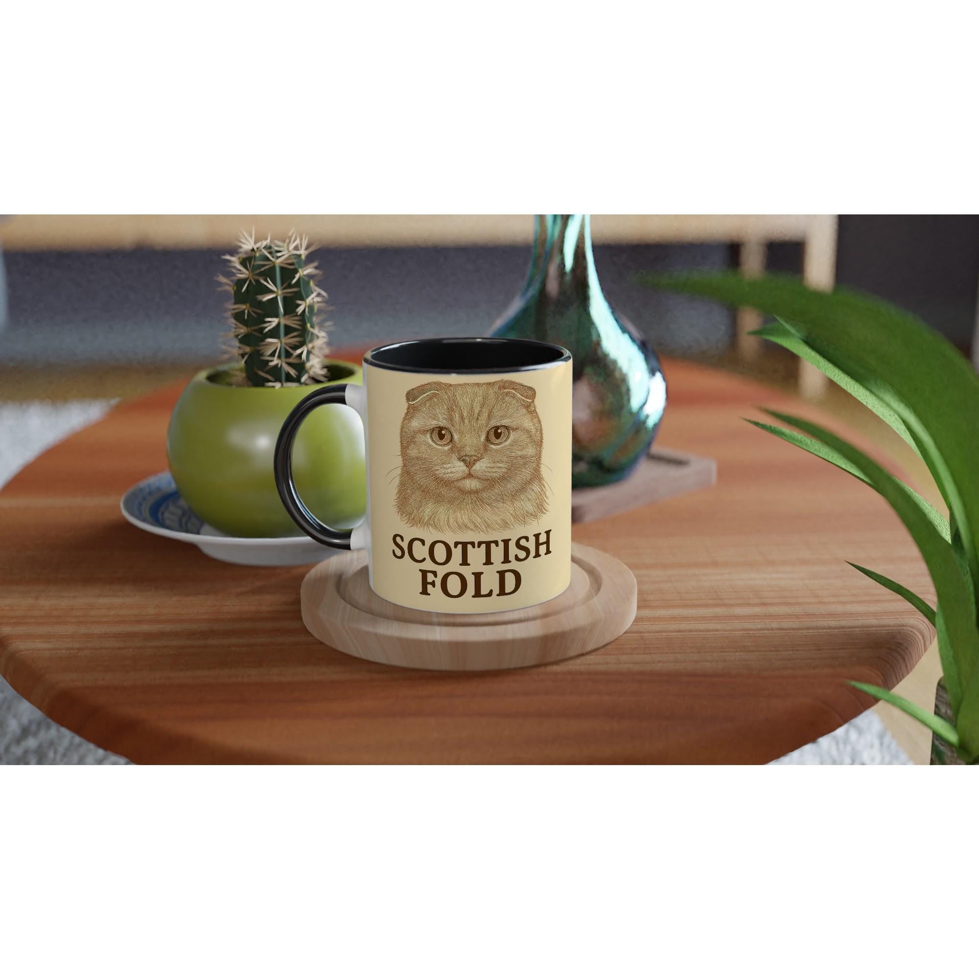 Scottish Fold Katze Tasse für Katzenliebhaber – Scottish Fold Mug für Knickohr-Fans & Edelkatzenfreunde