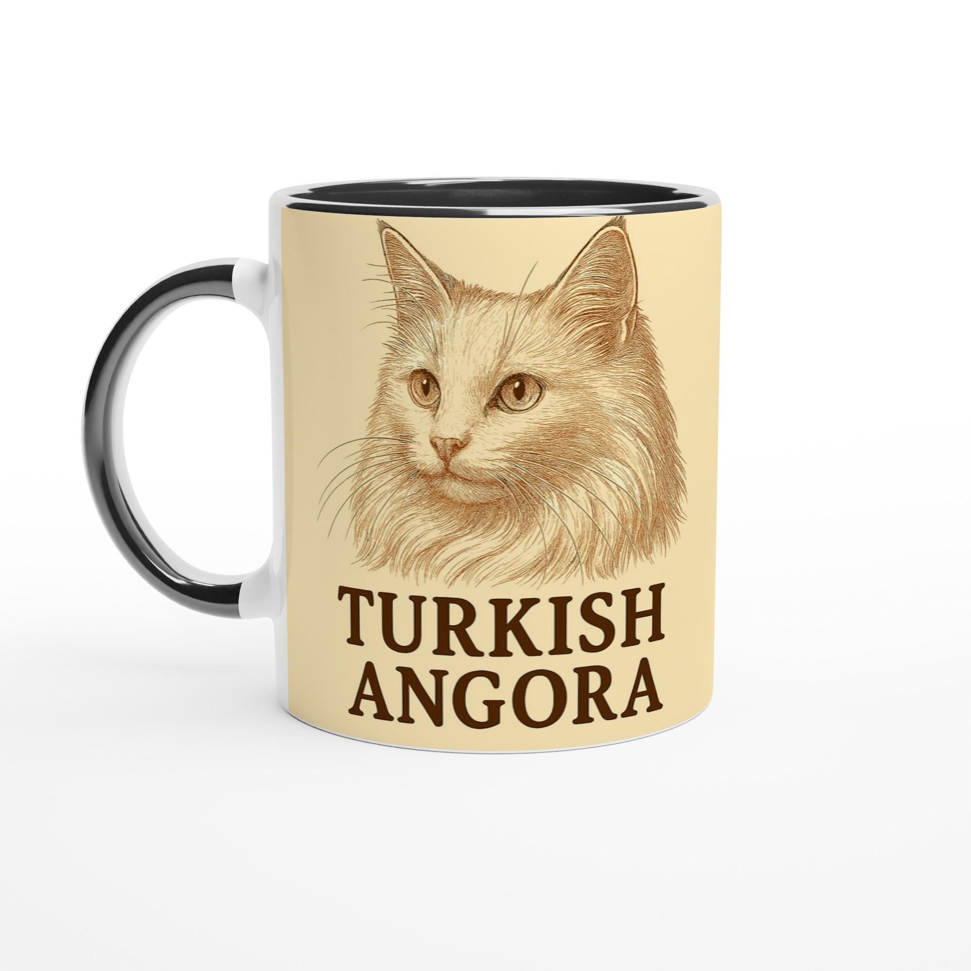 Angora Katze Tasse für Katzenliebhaber – Turkish Angora Mug für Flauschkönigin-Fans & Edelkatzenfreunde