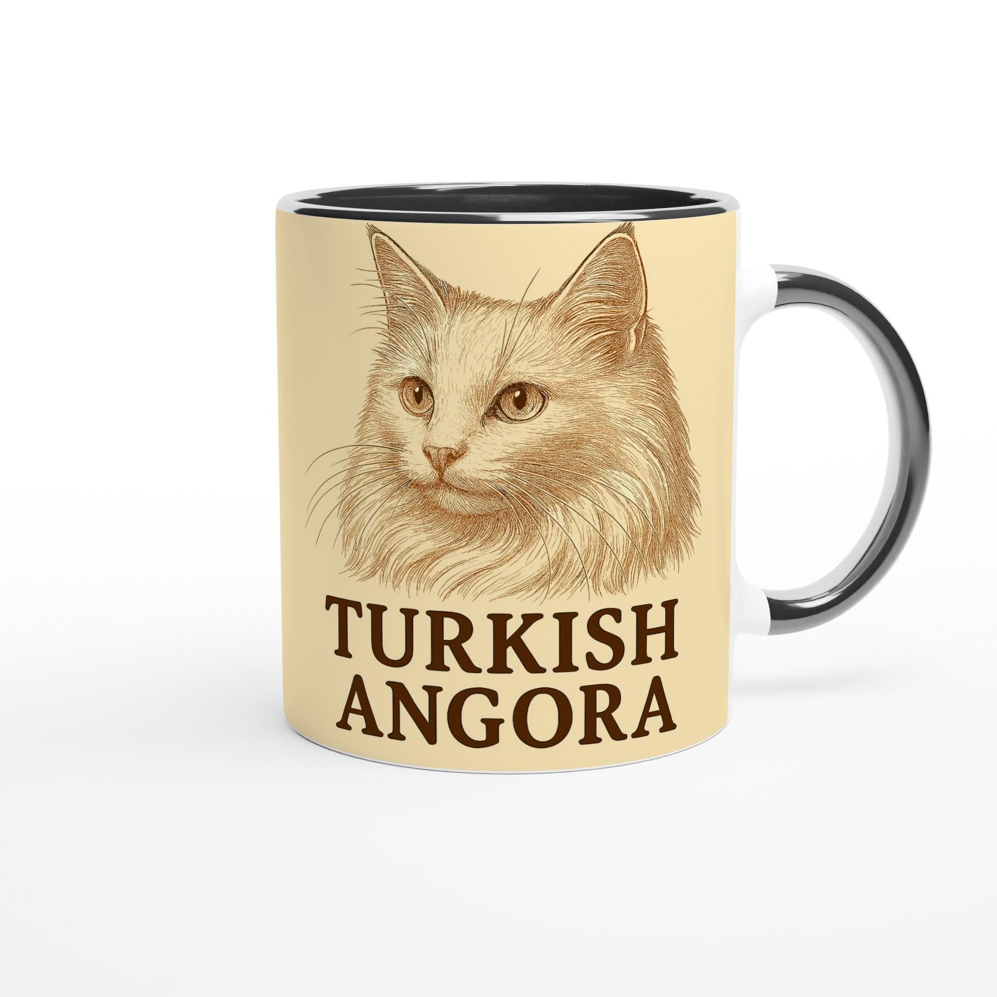 Angora Katze Tasse für Katzenliebhaber – Turkish Angora Mug für Flauschkönigin-Fans & Edelkatzenfreunde