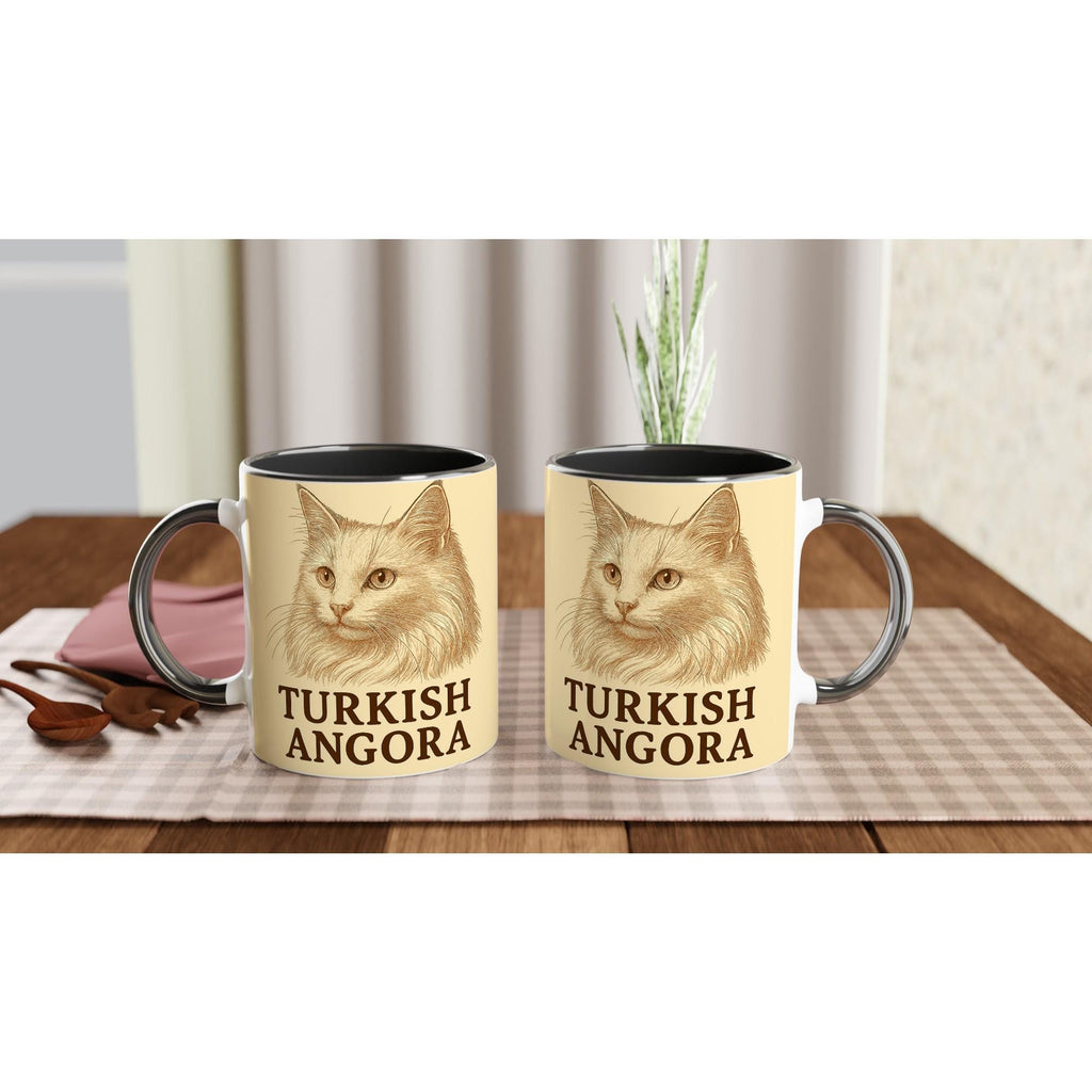 Angora Katze Tasse für Katzenliebhaber – Turkish Angora Mug für Flauschkönigin-Fans & Edelkatzenfreunde