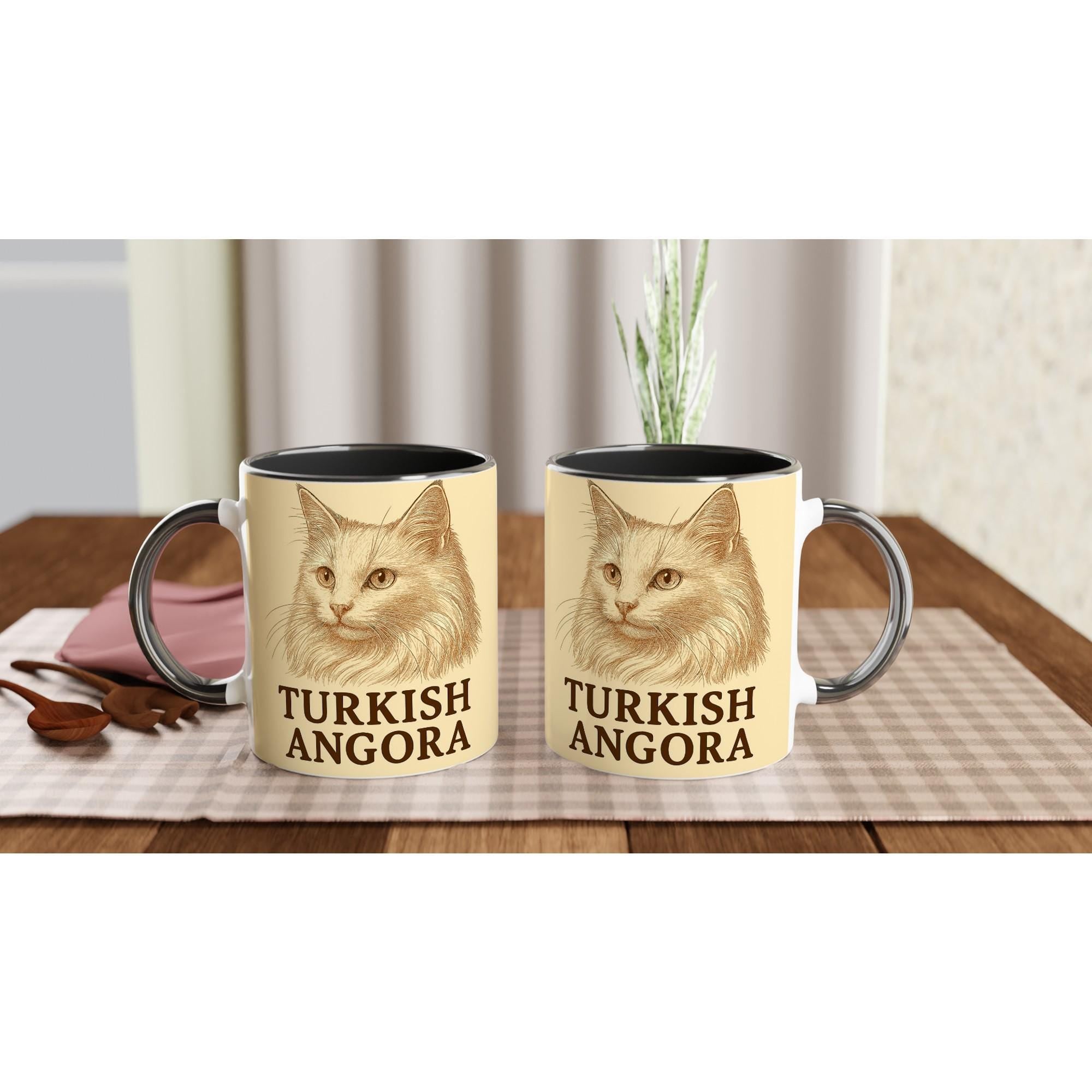 Angora Katze Tasse für Katzenliebhaber – Turkish Angora Mug für Flauschkönigin-Fans & Edelkatzenfreunde