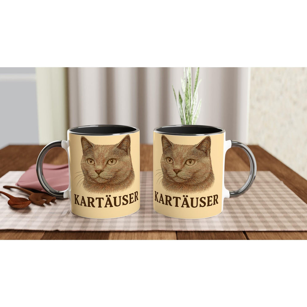 Kartäuser (Chartreux) Katze Tasse für Katzenliebhaber – Blue Grey Cat Mug für Charmeur-Fans & Edelkatzenfreunde