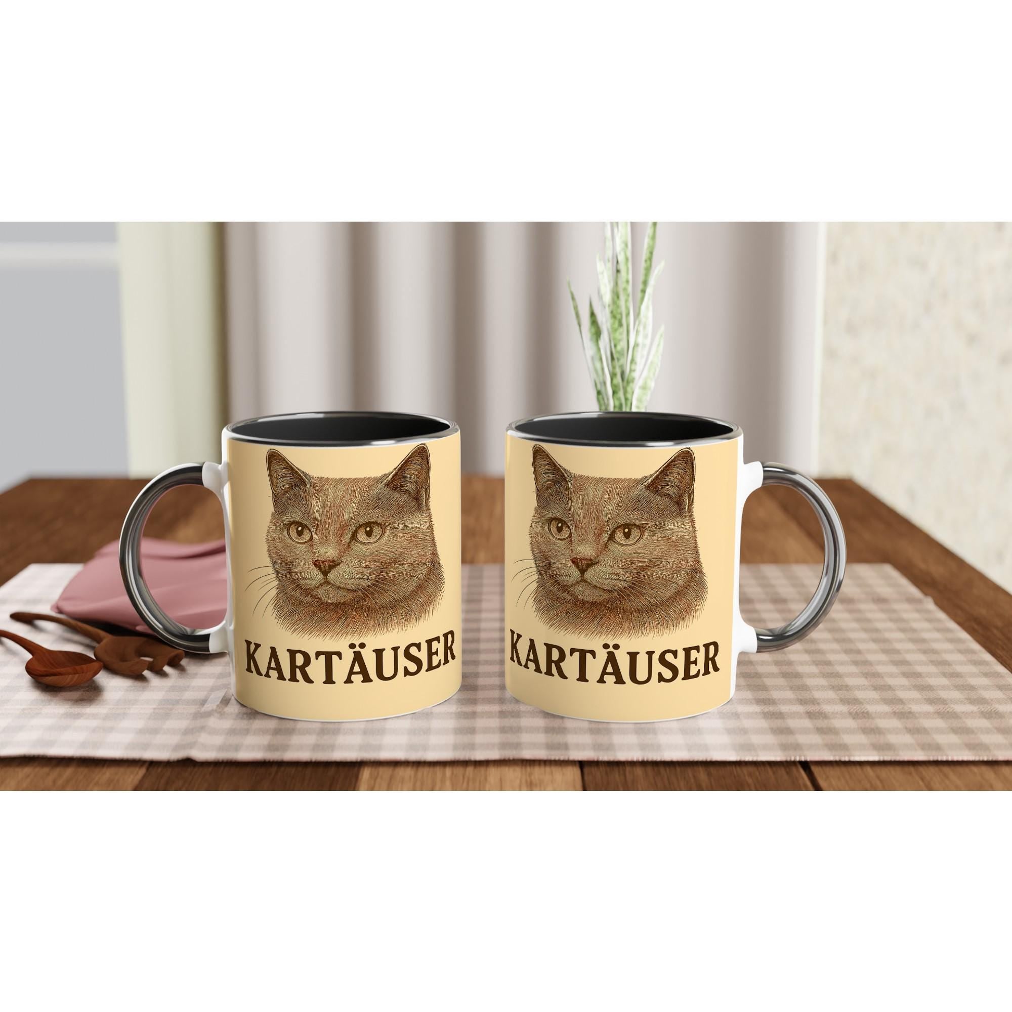 Kartäuser (Chartreux) Katze Tasse für Katzenliebhaber – Blue Grey Cat Mug für Charmeur-Fans & Edelkatzenfreunde